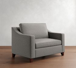 Cameron Slope Arm Twin Sleeper Sofa with Air Topper (53")