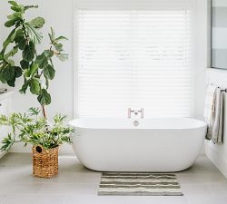 Shyla Hand-Loomed Striped Bath Mat