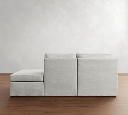 Cameron Slope Arm Slipcovered 3-Piece Bumper Sectional (97&quot;)