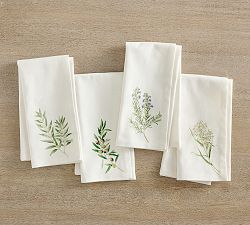 Monique Lhuillier Olive Orchard Napkins - Mixed Set of 4