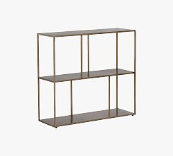 Open Box: Knoll Modular Bookcase, 34.5&quot; x 31.5&quot; - Antique Brass