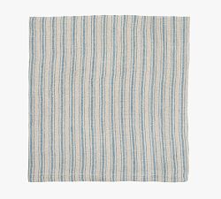 Open Box: Caravan Boat Stripe Napkin, Set of 4 - Natural/Blue Stripe