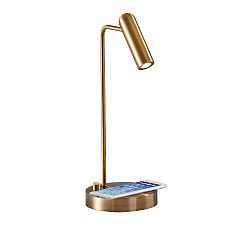 Open Box: Gustave PB Charge LED Task Lamp (16.5&quot;H) - Antique Brass