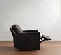 Tyler Square Arm Leather Swivel Recliner