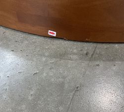 Open Box: Alvar Curved Round Wood Mirror, 39&quot; x 39&quot; - Natural