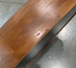 Open Box: Alvar Curved Round Wood Mirror, 39&quot; x 39&quot; - Natural