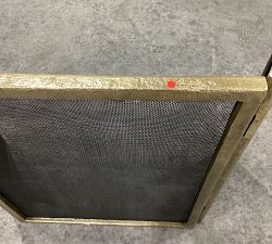 Open Box: Bodhi Tri-Fold Fireplace Screen - Brass