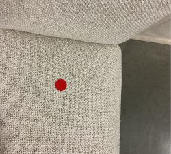 Open Box: Classic Upholstered Dining Side Chair - Performance Boucle Oatmeal, Seadrift Legs