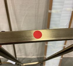 Open Box: Everson Glass Console Table - Antique Brass