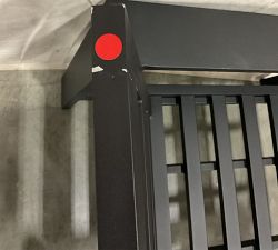 Open Box: Malibu Metal Outdoor Lounge Chair Frame, Black