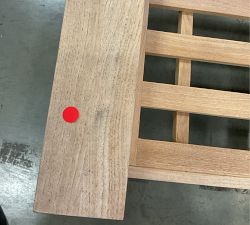 Open Box: Malibu Teak Outdoor Sofa Frame, 77&quot; - Natural