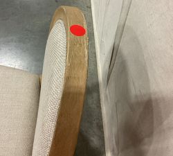 Open Box: Sausalito Upholstered Dining Chair, Side Chair - Basketweave Oatmeal, Seadrift Finish