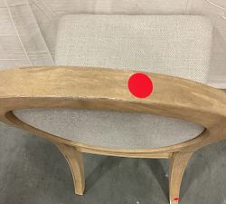 Open Box: Sausalito Upholstered Dining Chair, Side Chair - Basketweave Oatmeal, Seadrift Finish