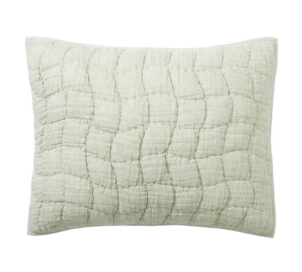 Cloud Quilted Sham - Eucalyptus, Standard
