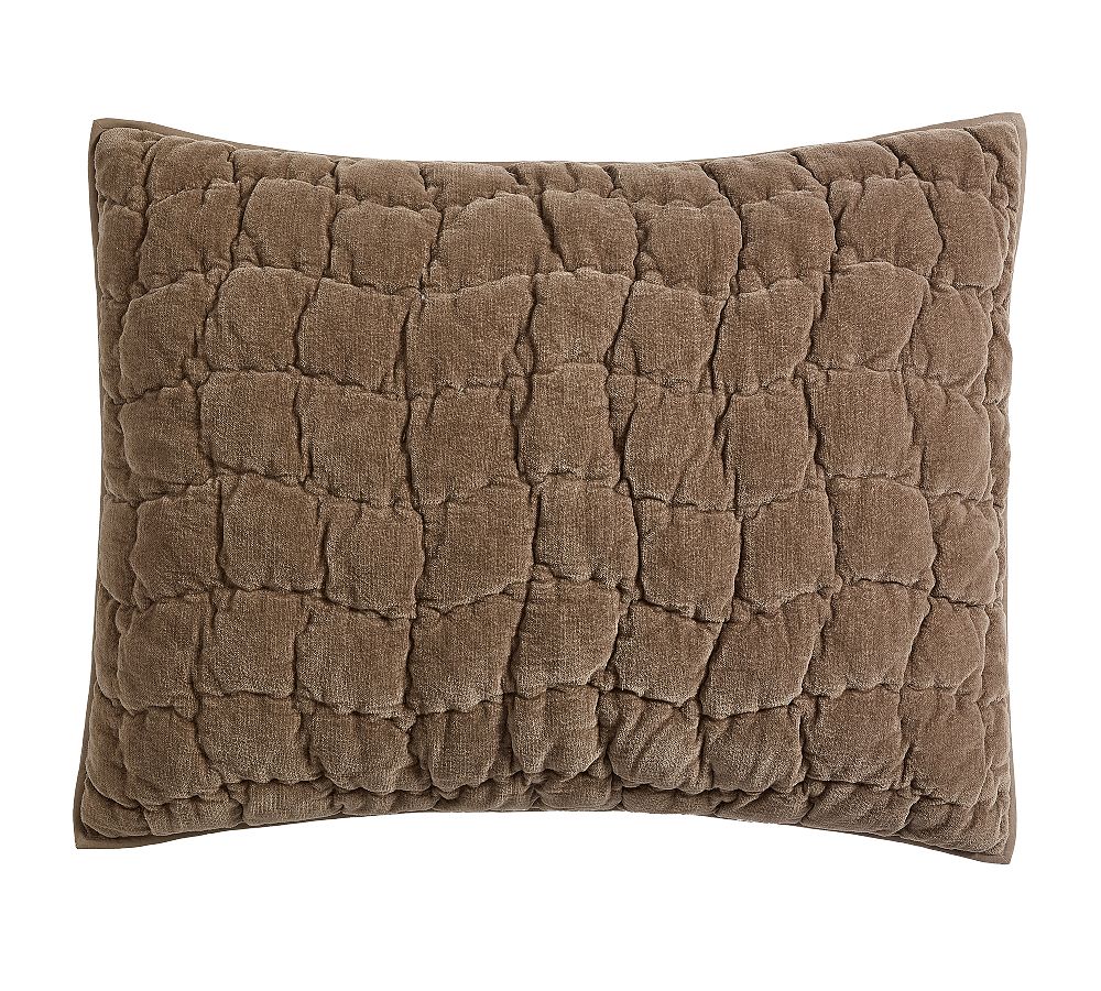 Cozy Cloud Quilted Sham - Mocha, Standard