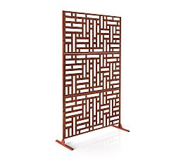 Open Box: Privacy Screen - Floral, Cotren Steel