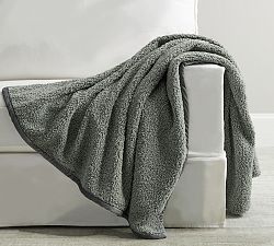 Open Box: Cozy Teddy Faux Fur Throw, 60" x 80" - Sage