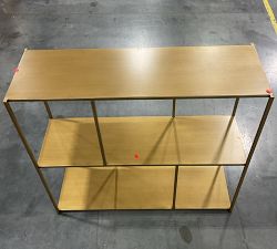 Open Box: Knoll Modular Bookcase, 34.5&quot; x 31.5&quot; - Antique Brass