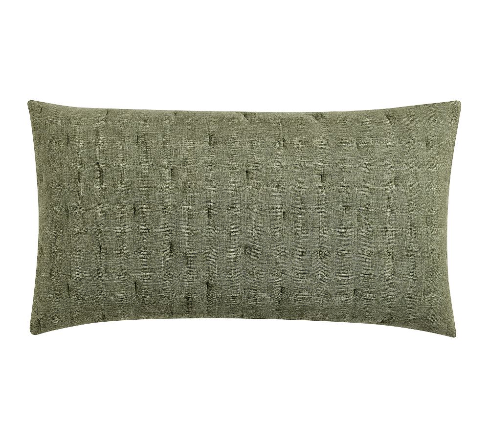 Dark Loden Everyday Linen Comfort Quilted Shams