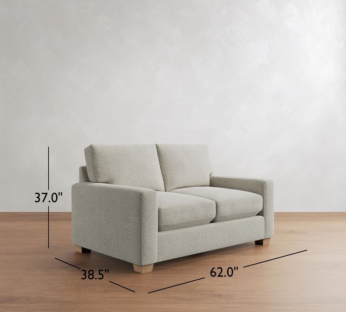 Side heigh dimension left, sofa 37.0" tall, 38.5" depth, 62.0" length