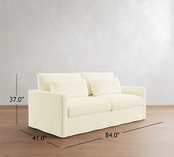 Westwood Slim Arm Deep Seat Slipcovered Sleeper Sofa (53"&ndash;84")