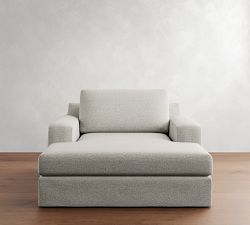 Big Sur Square Arm Slipcovered Chaise Lounge