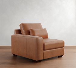 Build Your Own Big Sur Square Arm Deep Seat Leather Sectional