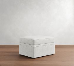 Cameron Slipcovered Storage Ottoman