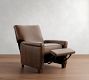 Irving Roll Arm Leather Power Recliner