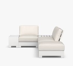 Malibu Metal Platform 5-Piece Outdoor Sectional Set - Thumbnail 3