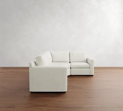 Shasta Square Arm 3-Piece Wedge Sectional (105&quot;&ndash;110&quot;)