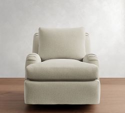 Carlisle Slipcovered Swivel Chair