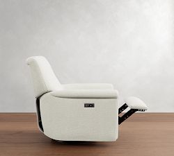 Irving Roll Arm Manual &amp; Power Swivel Glider Recliner