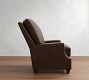 James Square Arm Leather Recliner