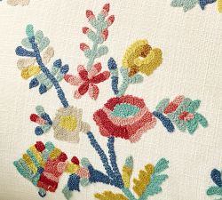 Nora Embroidered Vine Pillow