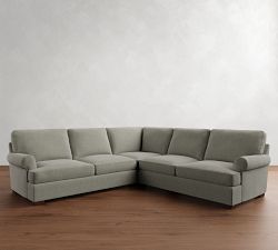 Townsend Roll Arm 3-Piece L-Shaped Sectional (114&quot;)