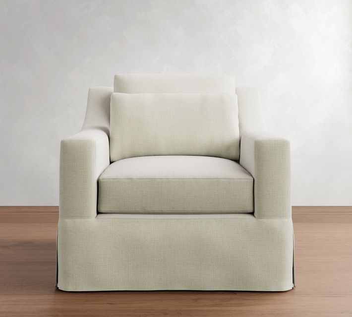York Slope Deep Seat Slipcovered Chair Pottery Barn