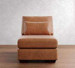 Build Your Own Big Sur Square Arm Deep Seat Leather Sectional