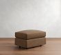 Carmel Slim Arm Leather Ottoman