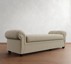 Chesterfield Roll Arm Settee (85&quot;)