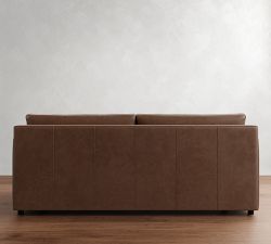 Pacifica Slim Arm Leather Sleeper Sofa (53&quot;&ndash;80&quot;)