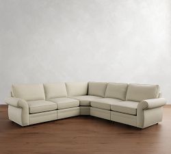 Pearce Roll Arm Reclining 5-Piece L-Shaped Wedge Sectional (121&quot;)