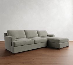 Townsend Square Arm Chaise Sectional (108")