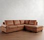 Big Sur Roll Arm Leather Bumper Sectional (115")