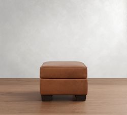 Buchanan Leather Ottoman