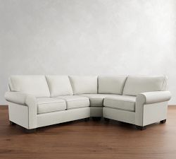 Buchanan Roll Arm 3-Piece Curved Wedge Sectional (100&quot;)