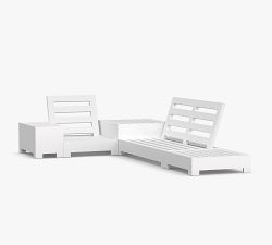 Malibu Metal Platform 5-Piece Outdoor Sectional Set - Thumbnail 2
