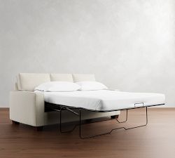  PB Comfort Square Arm Sleeper Sofa With Memory Foam Mattress (56&quot;-81&quot;)