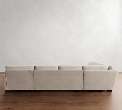 Turner Square Arm L-Shaped Chaise Sectional (140")