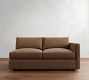 Build Your Own Carmel Slim Arm Leather Sectional